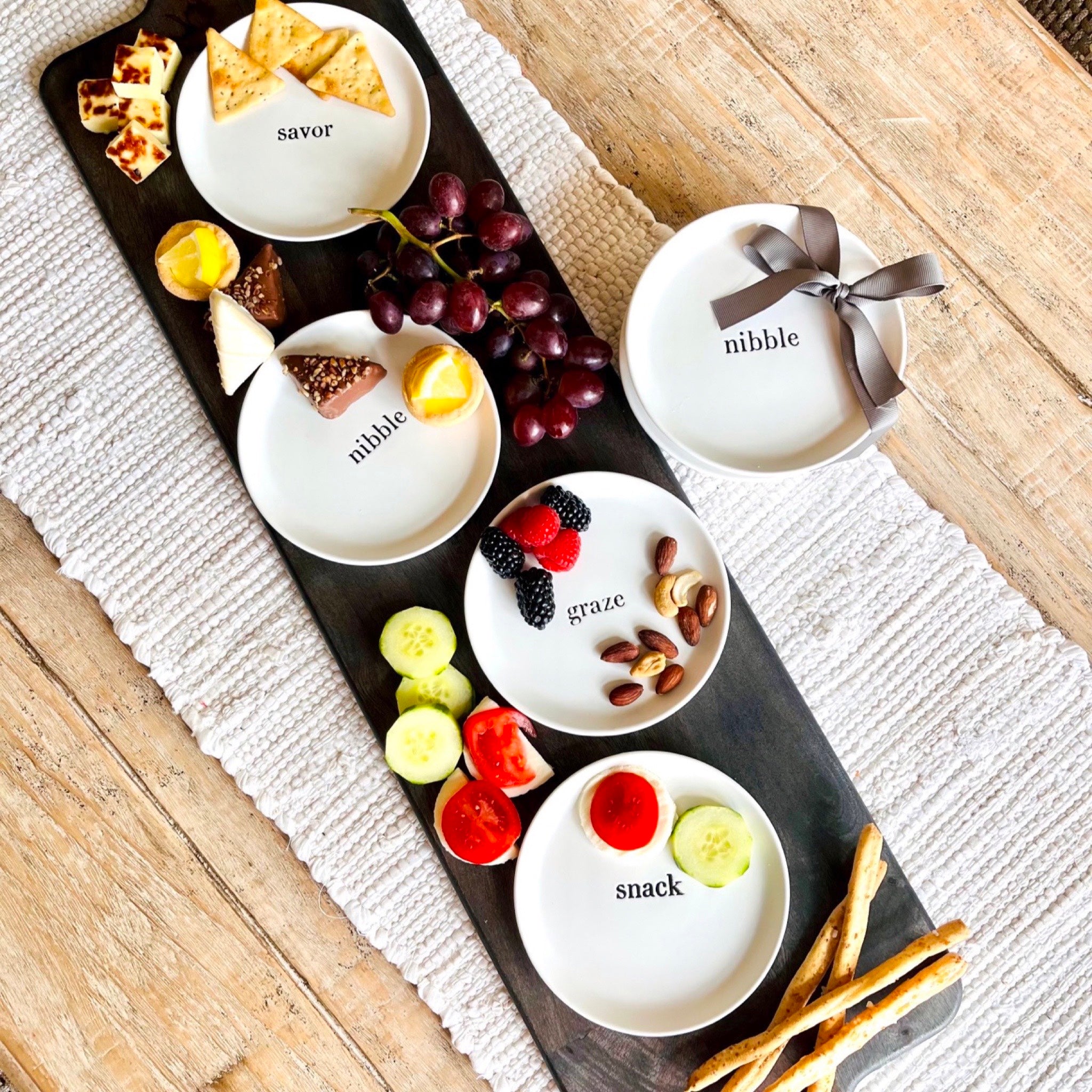 Nibble and Savor Plates Swon & Company