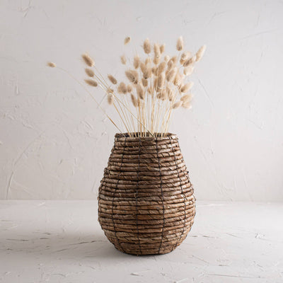 Capucine Woven Banana Leaf Vase