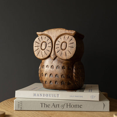 Yuma Boho Carved Owl