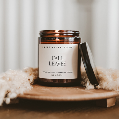 Fall Leaves Candle