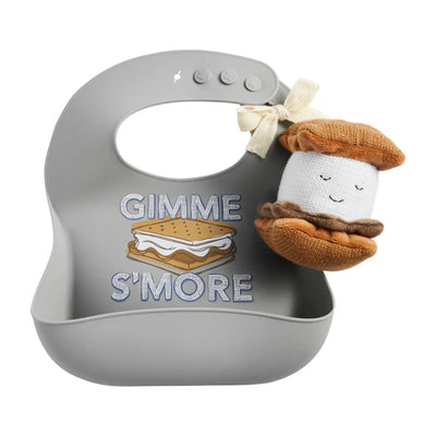 S'mores Bib and Rattle Set - Swon & Company