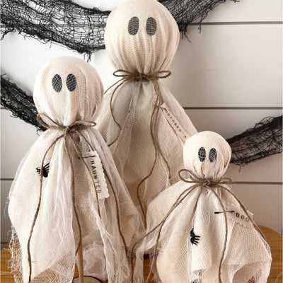 Rustic Primitive Halloween Ghost - Swon & Company