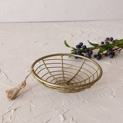 Brass Trinket Basket