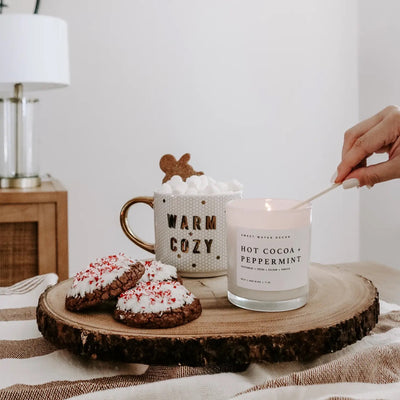 Hot Cocoa and Peppermint Candle - Swon & Company