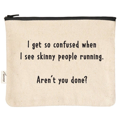 "Skinny people running" pouch - Swon & Company