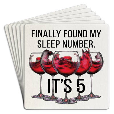 "Found My Sleep Number" Coaster Set - Swon & Company
