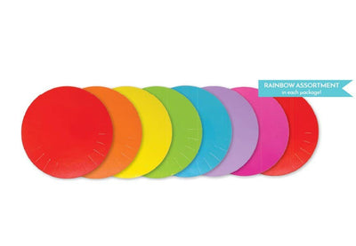 Paper Party Plates - Rainbow Assortment - Swon & Company