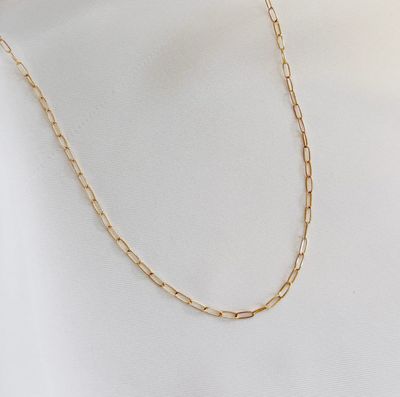 Dainty Paperclip Necklace - Swon & Company